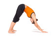 Photo: Fit Young Woman Practicing Yoga Asana Fit Young Woman Practicing Yoga Asana