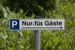 Schild Parken