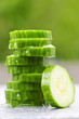 Sliced cucumber
