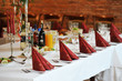 table with food and drink