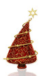 Roter Ornament Christbaum