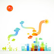 ecological town illustration ecological town illustration