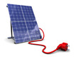 solar panel with power plug