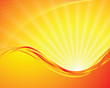vector sun on yellow background vector sun on yellow background
