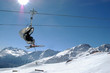 People on the chair lift