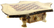 table de jeu d'échec en bois, fond blanc table de jeu d'échec en bois, fond blanc