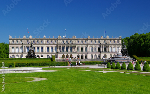Foto: Die Postkarte von Schloß Herrenchiemsee Die Postkarte von Schloß Herrenchiemsee
