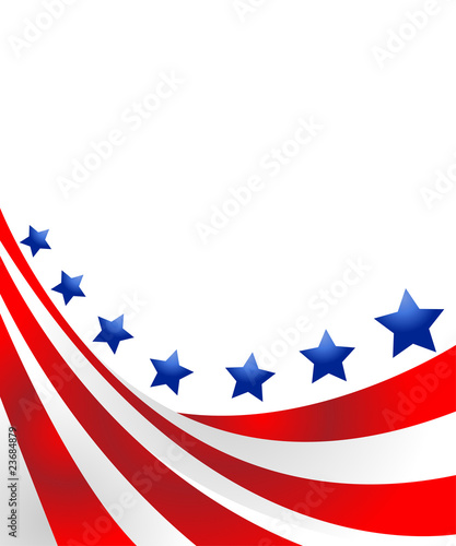 Illustration: USA flag in style vector USA flag in style vector