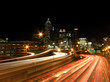 Atlanta rush-hour at night - long exposure