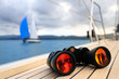 Photo: Binocular on the deck of yacht Binocular on the deck of yacht