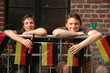 Fußball-Europameisterschaft, Fans auf Balkon
