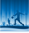 Urban soccer background Urban soccer background