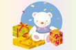 Oso con regalos