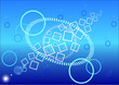 Fond visuel bleu