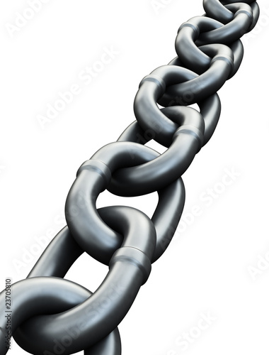 Illustration: metal chain metal chain