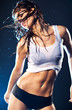 Young sexy dancing woman