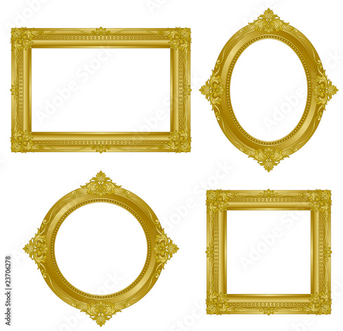 Vector: golden frame golden frame