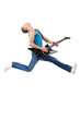 Awesome guitar player jumps Awesome guitar player jumps