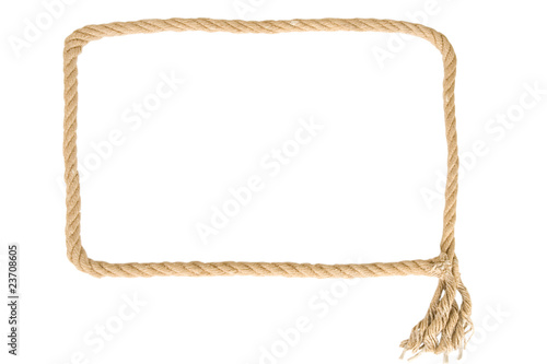 Foto: frame made from rope frame made from rope