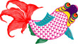 oriental colorful fish