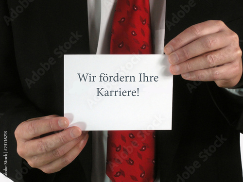 Foto: Wir fördern Ihre Karriere! Wir fördern Ihre Karriere!