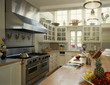 Traditional Kitchen with Tiled Backsplash