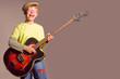 The boy with a guitar
