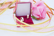 Rose and wedding rings