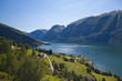 Aurlandsfjord in Norway, Aurland Aurlandsfjord in Norway, Aurland