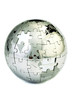 Jigsaw globe puzzle on white