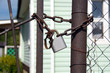 The summer residence is closed on the lock