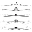 Collection of ornate decoration dividers Collection of ornate decoration dividers