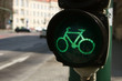 Grüne Radfahrerampel in Potsdam