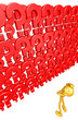 Gold Guy With A Wall Of Questions