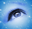 Photo: abstract eye with bubbles abstract eye with bubbles