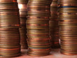 Copper coin columns