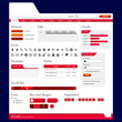 Web Design Elements 2 (Red Theme) Vector Web Design Elements 2 (Red Theme) Vector