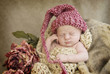 Sleeping Baby Wearing Hat