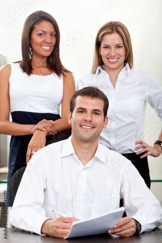 Photo: Business group at the office Business group at the office