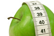 Apfel mit Maßband