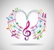 Colorful music background.