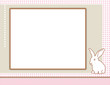 Baby Announcement Retro Bunny
