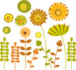colorful abstract flower garden -1 colorful abstract flower garden -1