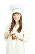 cook woman  with  cezve