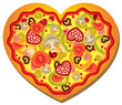 Heart-Shaped Pizza
