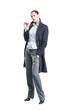 Young business woman in formal clothes