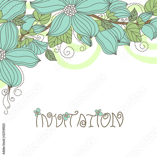 Vektor: floral card floral card