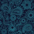 Graphic floral seamless pattern Graphic floral seamless pattern