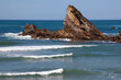 Biarritz beach waves