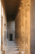 Temple of Philae row of columns with sunlight streaming through
